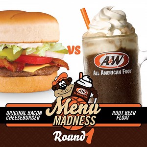 6.4K views · 195 reactions | Menu Madness is back & we need YOU to help decide which A&W menu item is the ultimate favorite. Which one gets your vote: Original Bacon Cheeseburger or Root Beer Float? Print your own bracket and vote in Round 1: bit.ly/AWMM20 | A&W Restaurants | Facebook