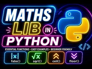 Python Math Library Tutorial for Beginners (math module explained)