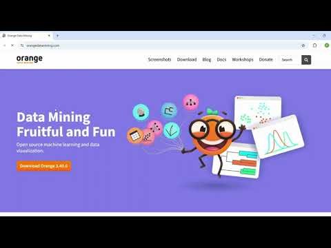 الدرس الأول : تحميل برنامج Orange Data Mining