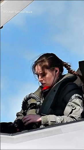 Female Pilot Flying the F-35 in Action