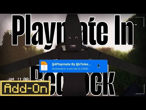 Playmate Add-on Is Finally Here In Minecraft Bedrock Edition!😨 Free Download In The Cmments