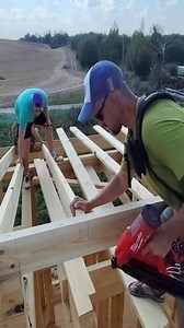 105K views · 758 reactions | This is how to install wooden roof rafter frame skills | Chad Construction | Facebook