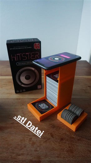 Hitster Card Reader/card Holder .stl File (digital Download) - Etsy