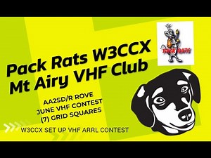 W3CCX Pack Rats VHF Contest Set Up 2024 Big Pocono State Park PA Camel Back Mt Airy VHF Club