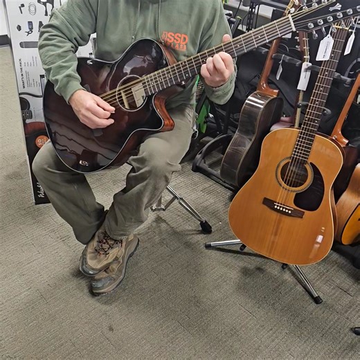 12-string sparkle, stage-ready tone — without breaking the bank. The Ibanez AEG5012 is pure bang-for-the-buck acoustic-electric 12-string magic. 💥 | Sussex County Music