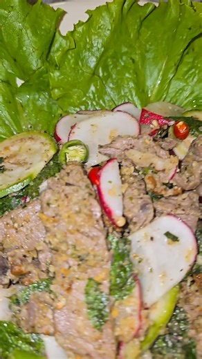 Beef Larp yumm ឡាបសាច់គោ #food #yum #viral @creator search insights