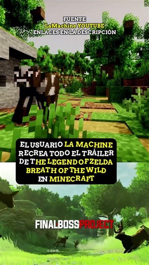 CÓMO sería BREATH OF THE WILD en MINECRAFT 🧱🗡️ #minecraft #breathofthewild #zelda #lamachine #gaming