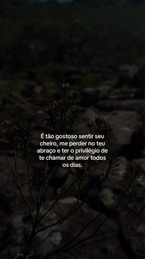 Texto romântico para namorado: 'É tão gostoso sentir seu cheiro'