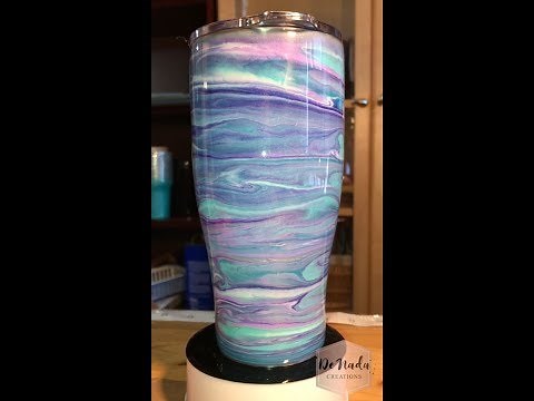 Swirl Paint Tumbler/Cup tutorial