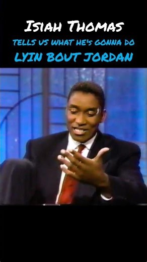 RIVAL RECOGNITION: Isiah Thomas won't tell his family the truth about Jordan... #goat