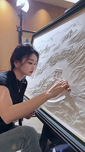 42K views · 3.4K reactions | Three-Dimensional Wall Reliefs #muralistmingyue #reliefmural #paint #mural #painter #handmade #painrelief #artist #artwork #muralist | Muralist Mingyue | Facebook