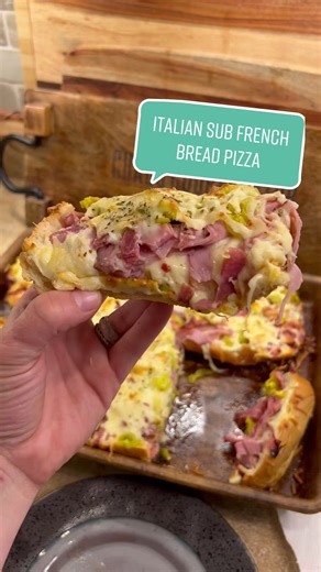 Italian Sub French Bread Pizza Recipe for a Simple and Cheap Friday Night Dinner!