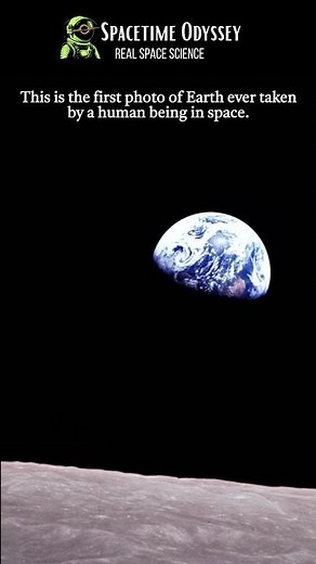 The first color photo of Earth from space #NASA #Earthrise #SpaceHistory