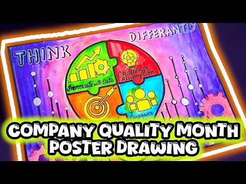 Quality Week Celebration Poster Drawing | Quality month School & Office Competition Ideas |