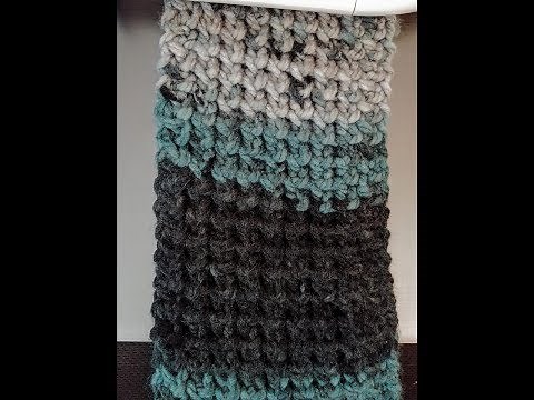 Easy Textured Beginner Scarf Loom Knit No Purls
