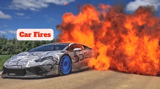 Compilation of car fires – shocking vehicle incidents