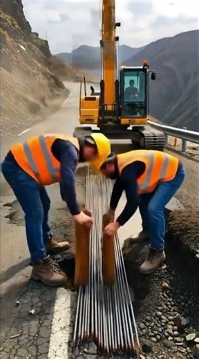 Mountain Road Repair Timelapse | Complete Road Reconstruction Process #shorts #shortsvideo