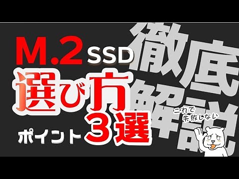【もう迷わない】M.2SSDの選び方 ポイント３選! いちから徹底解説｜「速度」を気にしなくていい理由とは？【ゆっくり風解説】