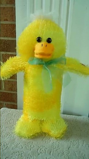 Animated PBC DUCK Plush Hops & Sings If Your Happy and You Know It