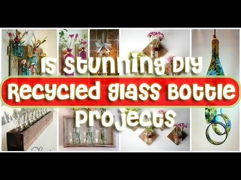 15 Stunning DIY Recycled Glass Bottle Projects