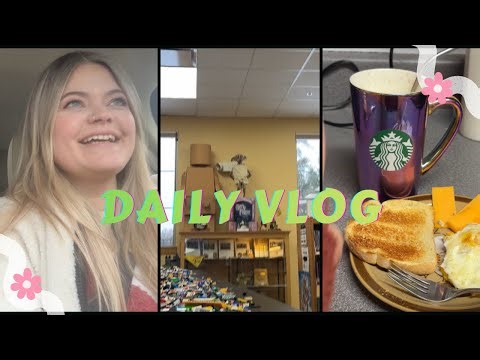 Mentally Exhausting Day- Daily Vlog-Library Work Day- What I Eat In A Day
