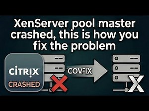 XenServer pool master crashed, this is how you fix the problem