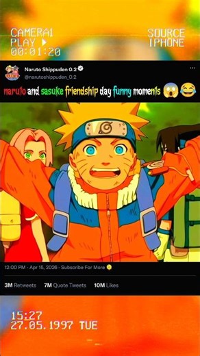 naruto and sasuke friendship day funny moments #uzumaki #animeedit #anime #trending #naruto #sasuke