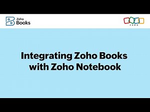 Integrating Zoho Books with Zoho Notebook