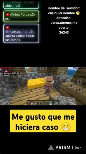 Minecraft server for JC's live streams 😁 #minecraft