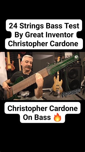 24 Strings #bass Test 🔥 By Amazing Inventor Christopher Cardone | Great Moses Music Academy