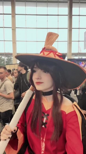 Stunning Megumin Cosplay at Convention Event