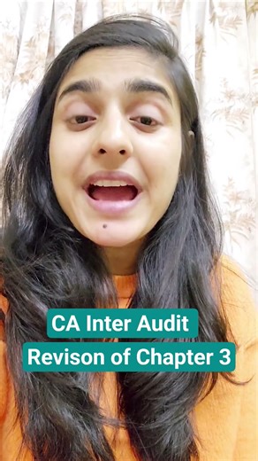 Revison of Chapter 3 | CA Inter Audit | CA Deepika Rathi