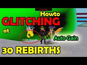How to Glitch at 30 Rebirths - Muscle Legends Roblox