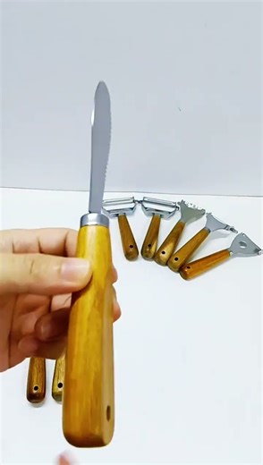 9pcs Stainless Steel Kitchen Gadgets Set With Wood Handle, utensilkitchen.com, #gadgets #acaciawood