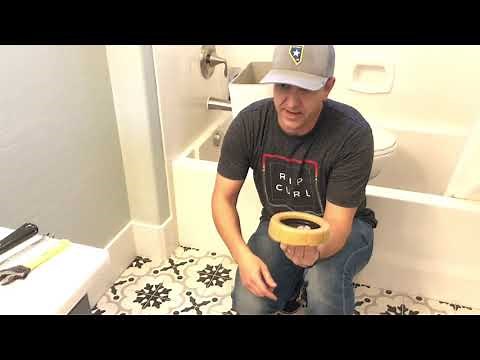 How to re-install a toilet