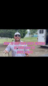 11K views · 231 reactions | How to use your body instead of your arm to rope a calf! #calfroping #breakawayroping #horsemanship #coaching #lessons #subscribe | Rodeo Gym | Facebook