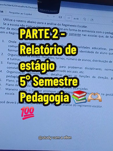 Parte 2: Relatório de Estágio Passo a Passo
