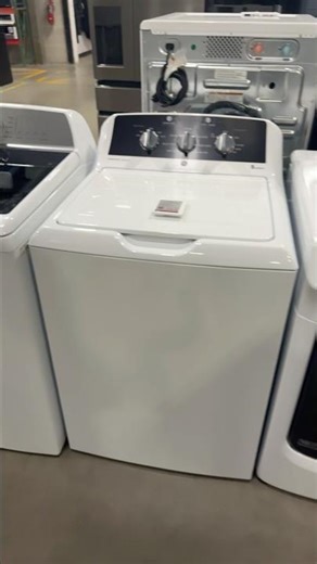 GE General Electric commercial top load washer white