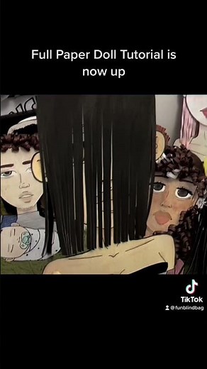 Full Paper Doll Tutorial is out now !!! #paperdolls #papercraft #diy