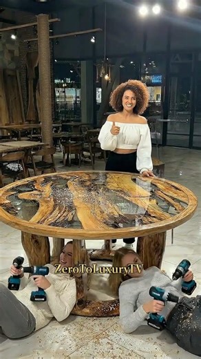 The Most LUXURIOUS Poker Table I've Ever Built: Solid Wood & Epoxy Resin ✨🃏