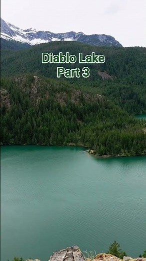 Diablo Lake in Washington #washingtonstate #travel #roadtrip #mountains