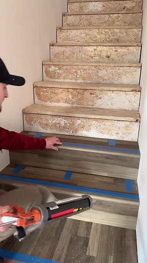#construction #remodel #diy #tools #fyp #flooring #laminate #vinylplank #lvt #lvp #hardwood #stairs #stairnose