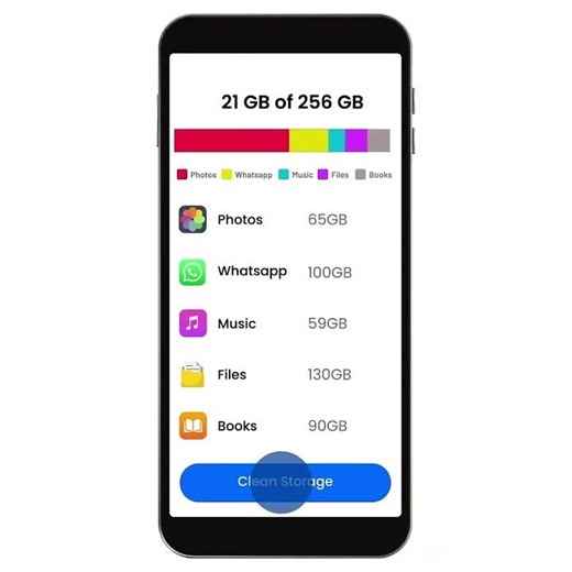 90% storage gone in seconds #shorts #cleaner