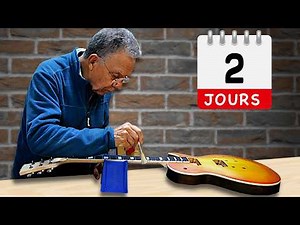 79 ans : il fait mon Meilleur SUNBURST - Stage KIT Guitare LESPAUL Harley Benton TUTO Complet
