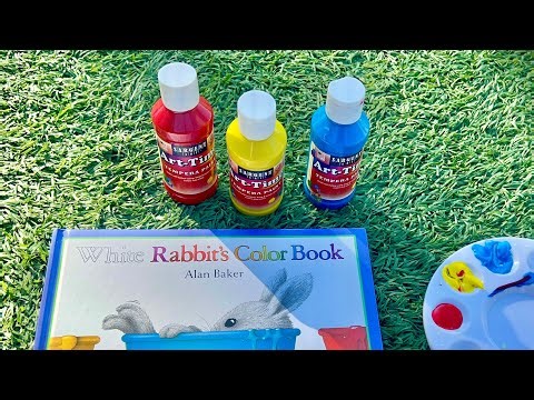Color Mixing Fun! 🐰🎨 White Rabbit’s Color Book Read Aloud And Paint Along
