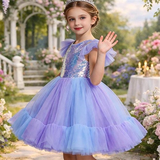 Sequined Flower Girl Tutu Dress, Fairy Priness Party, Colorful Dress for Girls, Birthday Gift for Kids, Holiday Gifts,back to School Gifts - Etsy