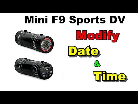 🔥 Mini F9 Sport DV Camera | How to Set the Date and Time! ⏲️