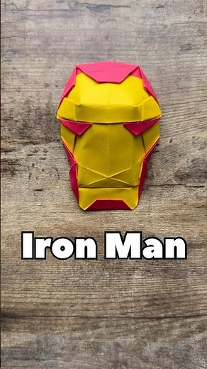 ORIGAMI IRON MAN MARVEL TUTORIAL | DIY IRON MAN TONY STARK STEP BY STEP | MARVEL ORIGAMI COSPLAY ART