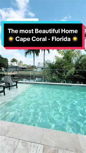 Replying to @Karen ✨ Waterfront Luxury in Cape Coral ✨ 🛥️ Direct Sailboat Access | No Bridges 📍 Yacht Club Area | $2,050,000 Built in 2023 | 3,241 sq ft 4 Beds Den Flex | 4.5 Baths 17,000 lb Boat Lift Walk in to a 10 ft glass wine display 🍷 European designer kitchen with JennAir appliances 13-ft double waterfall island. 16-ft ceilings. Impact windows. Electric fireplace. Primary suite = full spa vibes with massive wet room soaking tub. Outdoor living hits different: 🌊 Heated saltwater pool &