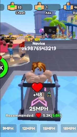 Roblox Gym challenge #speedsong #roblox #gym